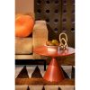 Royale Bijzettafel - H42 x Ø60 cm - Metaal - Oranje - Afbeelding 6