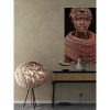 Gobelin geweven wandtapijt 80/120 Samburu Girl Zwart WH1765 Uitgerekt - Afbeelding 2