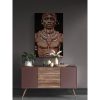 Gobelin geweven wandtapijt 80/120 Samburu Man Zwart WH1768 Uitgerekt - Afbeelding 2