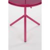 Aston Bijzettafel met Afneembaar Dienblad - H42 x Ø31 cm - Metaal - Fuchsia - Afbeelding 3