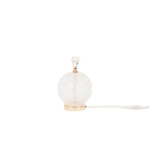 Tafellamp - Kristallen Bol - Glas - Helder - E27 -19x19x20cm