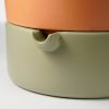 Venna Zelfwaterende Bloempot - H21 x Ø24 cm - Terracotta - Lichtgroen - Afbeelding 3
