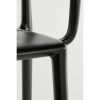 Paloma Tuinstoel - L53 x B53 x H78 cm - Polypropyleen - Zwart - Afbeelding 3