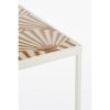 Odile Bijzettafel voor Buiten - Set van 3 - L28 x B28 x H67 cm - Metaal - Bruin, Wit - Afbeelding 2