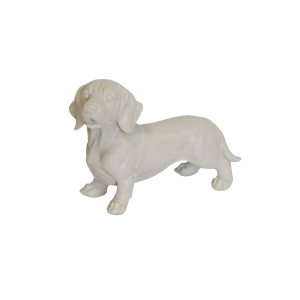 Ornament - Teckel - Polyresin - Beige - 35x23x19cm