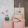 VASE-TULIPS- DOLOMITE-MINT/ GREEN-14X14X18CM - Afbeelding 2