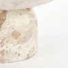 Finnos Schaal op Voet - H11 x Ø25 cm - Marmer - Beige - Afbeelding 4