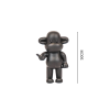 Ornament - hang losse aap beeldje 'de legende' - polyresin - zwart - 33x21x50cm - Afbeelding 3