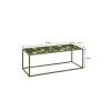 Bologna Salontafel Buiten - L99 x B41 x H46 cm - Metaal - Donkergroen - Afbeelding 4