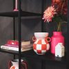 Vaas - Kan - Keramiek - Oranje/Roze -14,5x14x17cm - Afbeelding 5