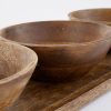 Tomar Schaaltjes en Dienblad - 200 ml - 100% FSC Mangohout - Donkerbruin - Afbeelding 2
