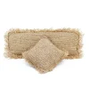 De Raffia Kussenhoes Rechthoekig - Naturel - 35x100 - Afbeelding 10