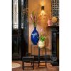 Firenza Fles Vaas - H59 x Ø29 cm - Gerecycled Glas - Donkerblauw - Afbeelding 6
