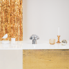 Ornament - Disco- paddestoel - glas -Silver -14x14x14cm - Afbeelding 3