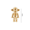 Ornament - aap -beeldje 'de legende'- polyresin - goud - 11x7x19cm - Afbeelding 3