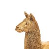 Ornament - Lama - Polyresin - Goud - 19x7,5x22,5cm - Afbeelding 4