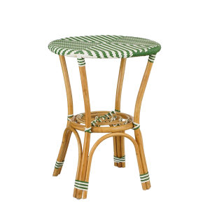 Mandox Bistrotafel voor Buiten - H66 x Ø50 cm - Donkergroen, Wit