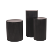 Bijzettafel / pilaar -cilinder - MDF - zwart -30x54cm - Afbeelding 5