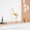 Ornament - Flamingo - Polyresin - Goud - 16,5x10x39cm - Afbeelding 7