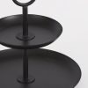Rama Etagère 2 Laags - H36 x Ø28 cm - Metaal - Zwart - Afbeelding 3