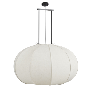 Pego Hanglamp - H94 x Ø83 cm - Linnen - Off-white