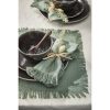 Xavie Placemat - Set van 4 - L48 x B33 cm - Groen - Afbeelding 4