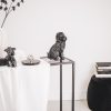 Ornament - Labradoodle Hond - Polyresin - Zwart - 16x23,5cm - Afbeelding 7