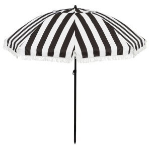 Osborn Parasol - H238 x Ø220 cm - Zwart, Wit