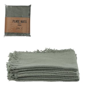Xavie Placemat - Set van 4 - L48 x B33 cm - Groen