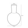 Holm Vaas - H42 x Ø28 cm - Keramiek - Crème - Afbeelding 5