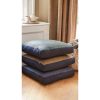 Chrissy Vloerkussen - L57 x B57 x H10 cm - Gerecycled Katoen - Antraciet - Afbeelding 6