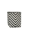 Merlijn Plantenmand voor Buiten - Set van 3 - H26 x Ø24 cm - Gerecycled Plastic - Zwart, Wit - Afbeelding 4