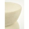 Screw Bijzettafel - L26 x B26 x H37 cm - Keramiek - Off White - Afbeelding 2