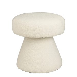 Poef - H46 x Ø49 cm - Off White