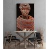 Gobelin geweven wandtapijt 120/180 Samburu Girl Zwart WH1764 Uitgerekt - Afbeelding 2