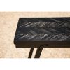 De Herringbone Hoge Tafel - Zwart - 140 cm - Afbeelding 3