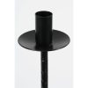 Kantas Kandelaar - H90 x Ø15 cm - Metaal - Zwart - Afbeelding 2