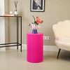 Bijzettafel / pilaar -cilinder - MDF - neon roze - 30x54cm - Afbeelding 2