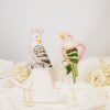 VASE-Cockatoe-Dolomite-roze/ groen-14-x10.5x22cm - Afbeelding 5