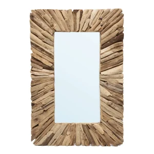 De Driftwood Framed Spiegel - Naturel - M