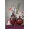 Firenza Fles Vaas - H42 x Ø34 cm - Gerecycled Glas - Donkerbruin - Afbeelding 5