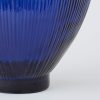 Firenza Fles Vaas - H59 x Ø29 cm - Gerecycled Glas - Donkerblauw - Afbeelding 3