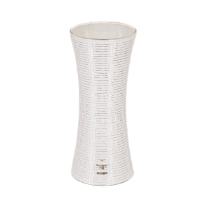 Vaas - Disco - Glas - Zilver - 12,5x12,5x30cm
