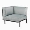 Celo Loungebank Hoekelement - L83 x B83 x H78 cm - Metaal - Zwart - Afbeelding 6