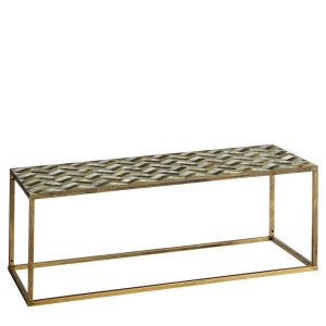 Alanza Salontafel Buiten - L99 x B41 x H46 cm - Metaal - Groen
