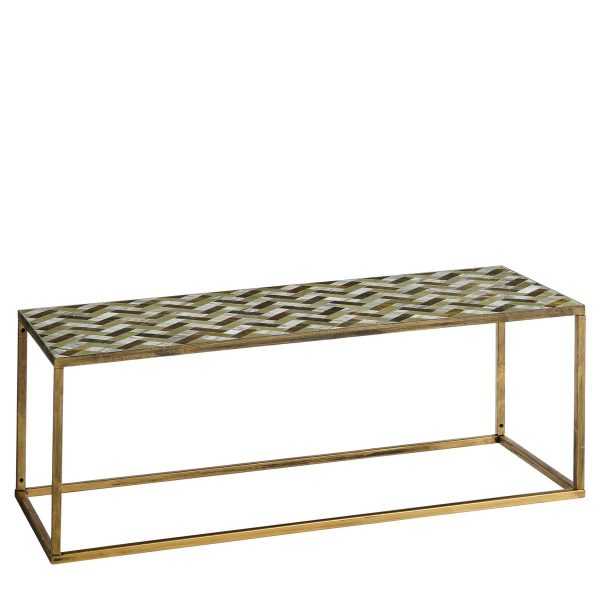 Alanza Salontafel Buiten - L99 x B41 x H46 cm - Metaal - Groen