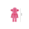 Ornament - aap -beeldje 'de legende'- polyresin - roze - 11x7x19cm - Afbeelding 3