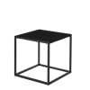 Goa Bijzettafel - Set van 2 - L35 x B35 x H33 cm - Metaal - Zwart - Afbeelding 6