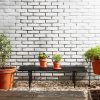 Greenrax Plantentafel - L118 x B38 x H36 cm - Metaal - Zwart - Afbeelding 5