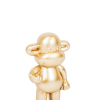 Ornament - hang losse aap beeldje 'de legende' - polyresin - goud - 11x7x19cm - Afbeelding 7